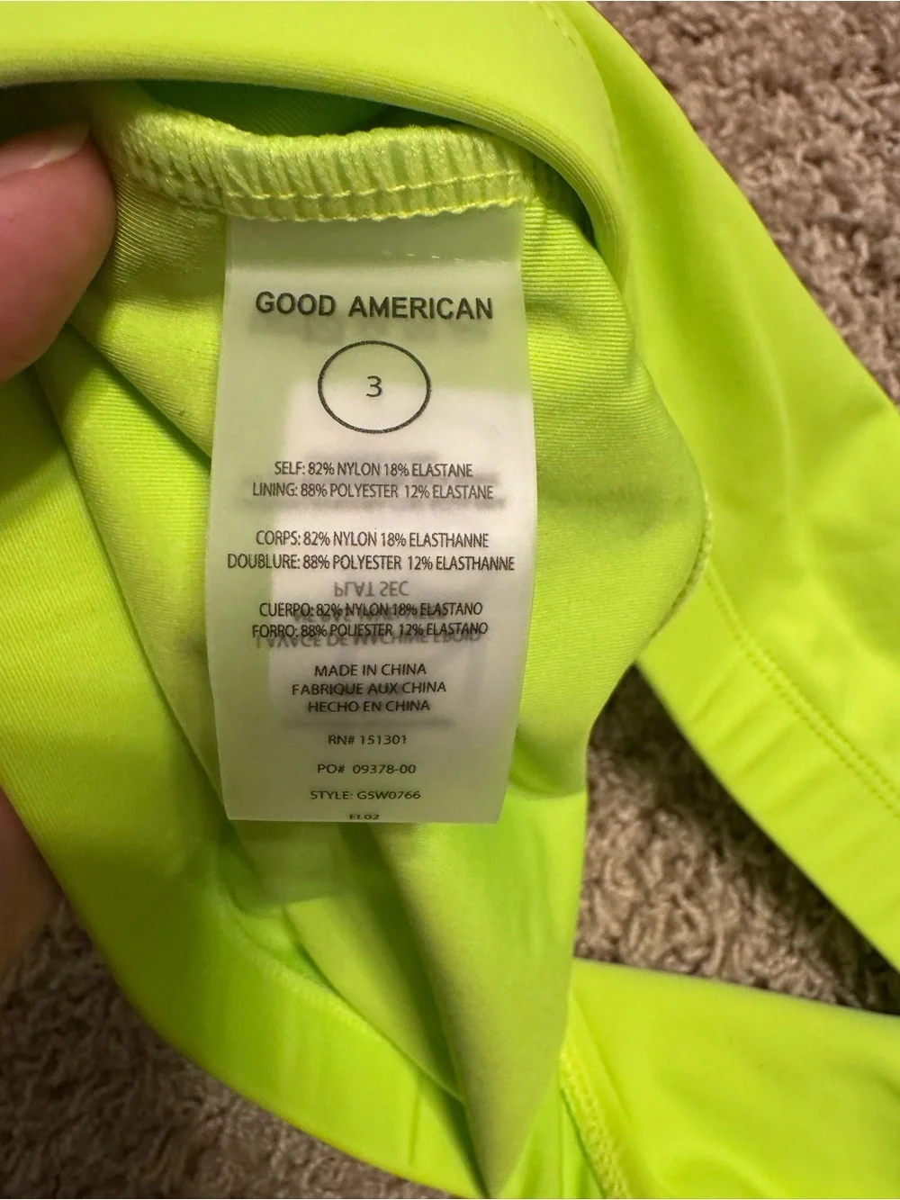 Good American swim bright or